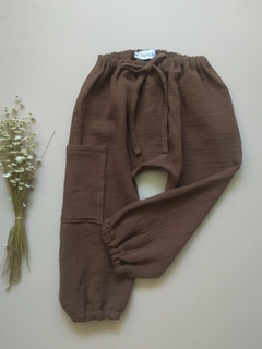 Calça Saruel Pinha - Marrom chocolate - Kaps Baby