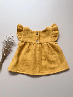 Imagem do Bata Aurora Mostarda - Gaze Algodão