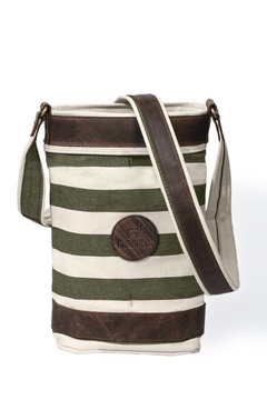 Matera Premium Rayada Verde - De Regalo una Yerbera Redonda - comprar online