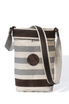 Matera Premium Rayada Gris - De Regalo una Yerbera Redonda - comprar online