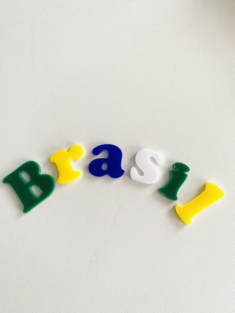 Kit letras Brasil 6 letras