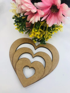 Molde Coração- kit com 3 unid