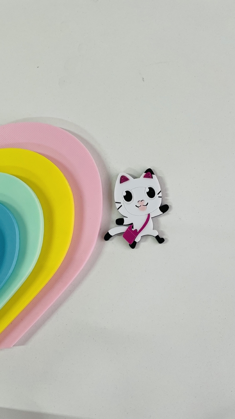 Pandygato em acrílico unid - casa da gabby