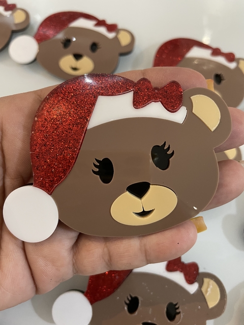 Urso Noel aprox 7 cm