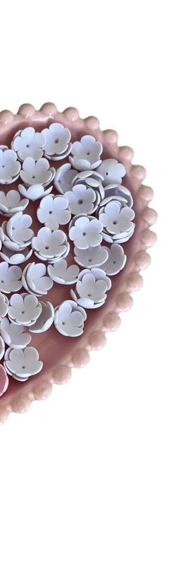 Flor de porcelana fria para acabamento 1,5 cm - 4 unid na internet