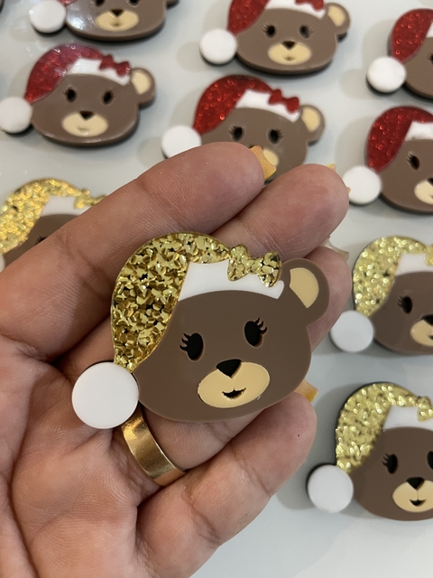 Urso noel aprox 4 cm