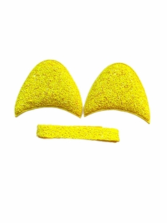 Kit Orelha de Paetê - Amarelo