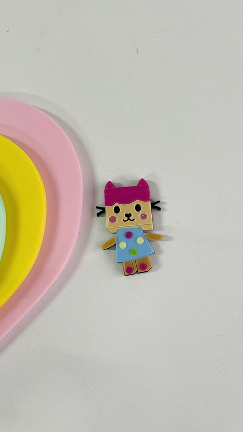 Bebê Caixa em acrílico unid - casa da gabby
