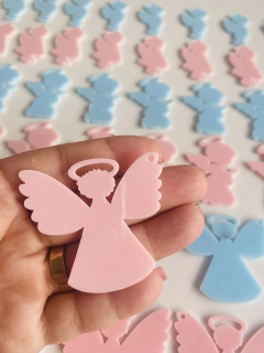 Anjinho Asa aberta pingente (furado) em acrílico - unid - comprar online