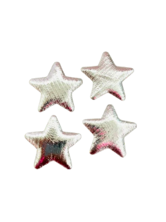 Estrela Glitter aprox 3 cm - 4 unid - Tudoparaartesanato