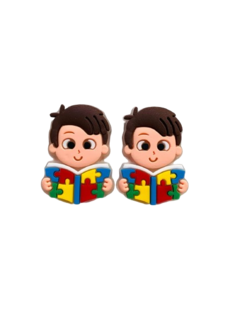 Criança com livro do Autismo - 2unid - comprar online