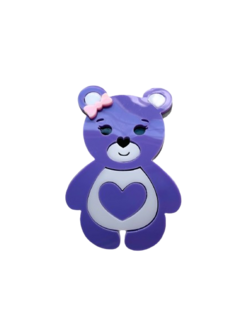 Ursinhos carinhosos Roxo 7cm - und