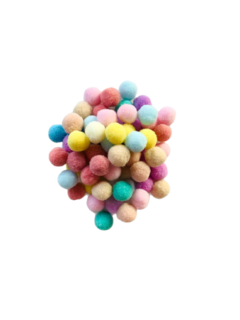 Pompom poliamida 1,5 cm - 40 unid - loja online