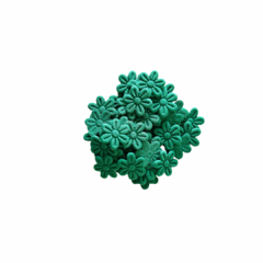 Flor prensada em tecido - 1,8cm - 40 florzinhas - loja online