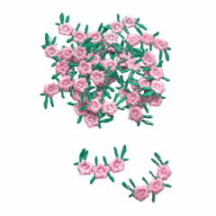Flor de crochê bordada 2 unid na internet