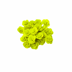 Imagem do Flor em tecido -3 /3,5cm - Pct com 5 unidades