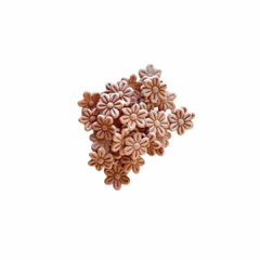 Flor prensada em tecido - 1,8cm - 40 florzinhas