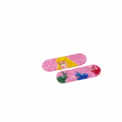 Hair clips princesas em acrílico estampado - o par - loja online