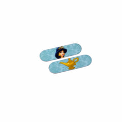 Hair clips princesas em acrílico estampado - o par
