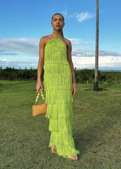 Imagem do Vestido Longo Tricot Classic Franjas Blforyou