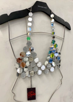 Blusa Cropped Espelhos Redondos carnaval festival