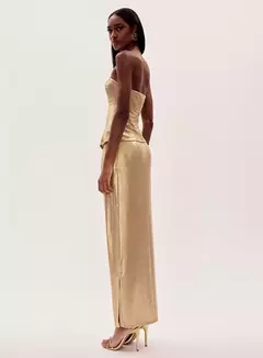 Conjunto Blusa Decote Reto e Saia Longa Kate Oasis na internet