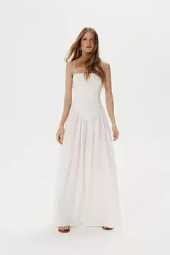 Vestido Longo Cintura Baixa Amelie Louisa na internet