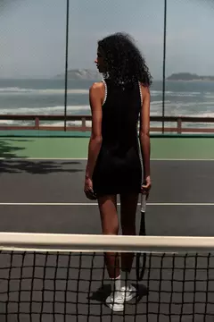 Vestido Curto Black Crochet Gapaz - The Blend Shop