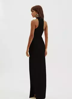 Vestido Longo Cintura Drapeada Seraphine Oasis - The Blend Shop