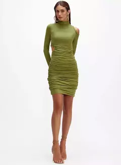 Vestido Curto Recorte Drapeado Giulia Oasis Resortwear - comprar online