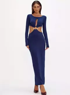 Imagem do Vestido Midi Com Detalhe De Anel Fiorela Oasis Resortwear