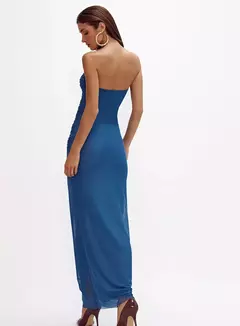 Imagem do Vestido Midi Tule com Detalhes Drapeados Esther Oasis Resortwear