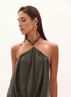 Imagem do Vestido Longo Com Babados Cléa Oasis Resortwear