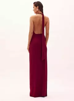 Vestido Longo Halter Amarração Maite Oasis Resortwear - The Blend Shop