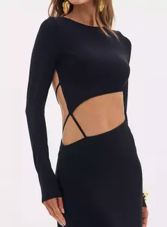 Imagem do Vestido Longo Slim Cut-out Aline Oasis Resortwear
