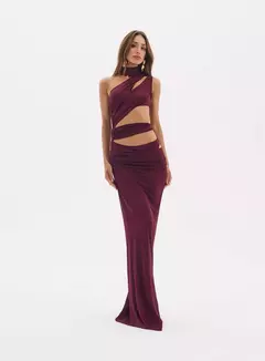 Vestido Longo Justo Cut-out Jessica Oasis Resortwear - comprar online