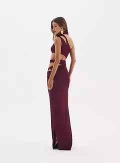 Vestido Longo Justo Cut-out Jessica Oasis Resortwear - loja online