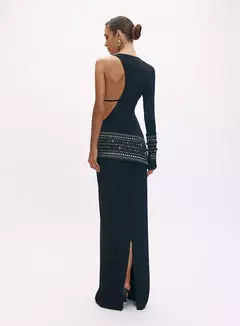 Vestido Longo One Shoulder Aplicacao Sidney Oasis Resortwear - loja online