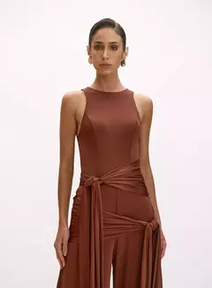 Macacão Longo Com Franjas Oasis Resortwear - comprar online