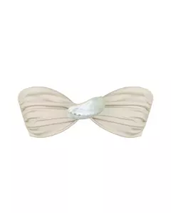 Biquíni Top Reto Organic Sea Shell - Marbled Gold Ostra - comprar online