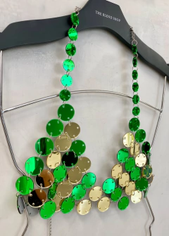 Blusa Cropped Espelhos Redondos carnaval festival