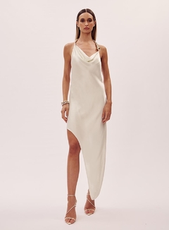 Vestido Midi Assimétrico Frente Única Elina Oasis