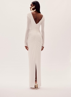 Vestido Longo Flores Manga Longa Olivia Oasis - loja online