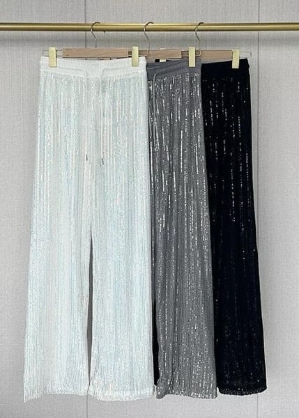 Calça Pantalona Paetê Susan