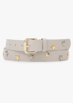 Cinto Couro Metal Estrelas - comprar online