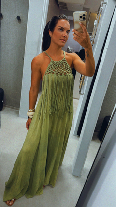 Vestido Longo Franjas Pitanga Triad na internet