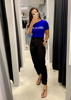 Blusa Camiseta Tricot Copa do mundo 22 Estrela Brasil