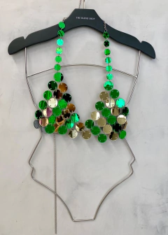 Blusa Cropped Espelhos Redondos carnaval festival