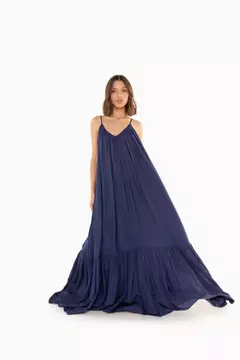Vestido Longo Amplo Mikonos Louisa - loja online