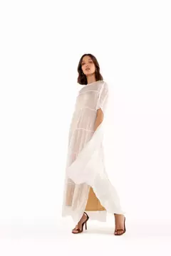 Vestido Midi Saída de Praia Seda Rafa Louisa - loja online